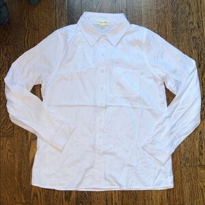Classic White Long-Sleeve Button-Up Shirt - Women’s